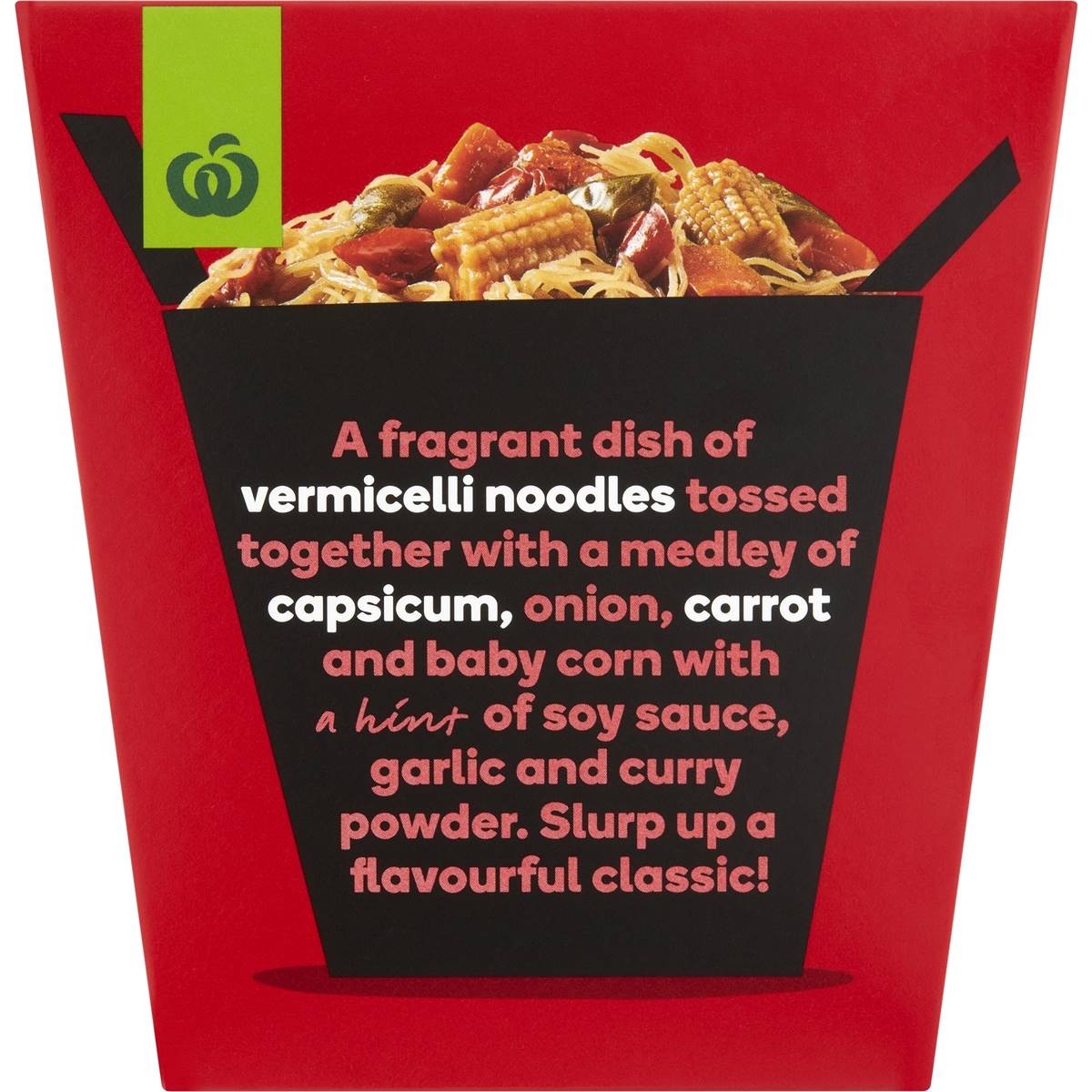 Woolworths Vegetable Singapore Style Noodles Box 300g