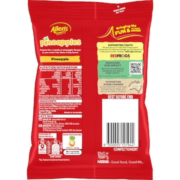 Allen's Pineapples Jelly Lollies Bag 170g