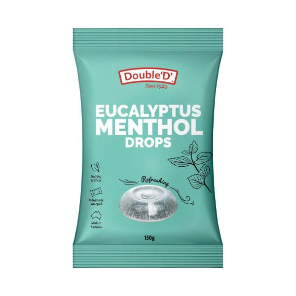 DOUBLE D EUCALYPTUS MENTHOL DROPS 150 GRAM
