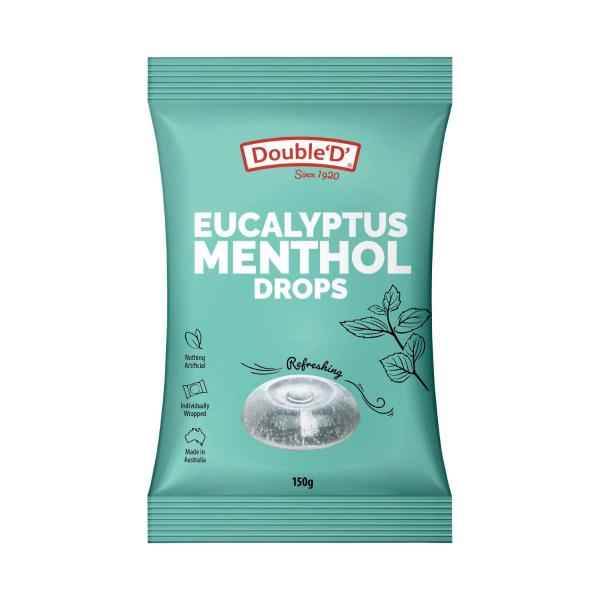 DOUBLE D EUCALYPTUS MENTHOL DROPS 150 GRAM