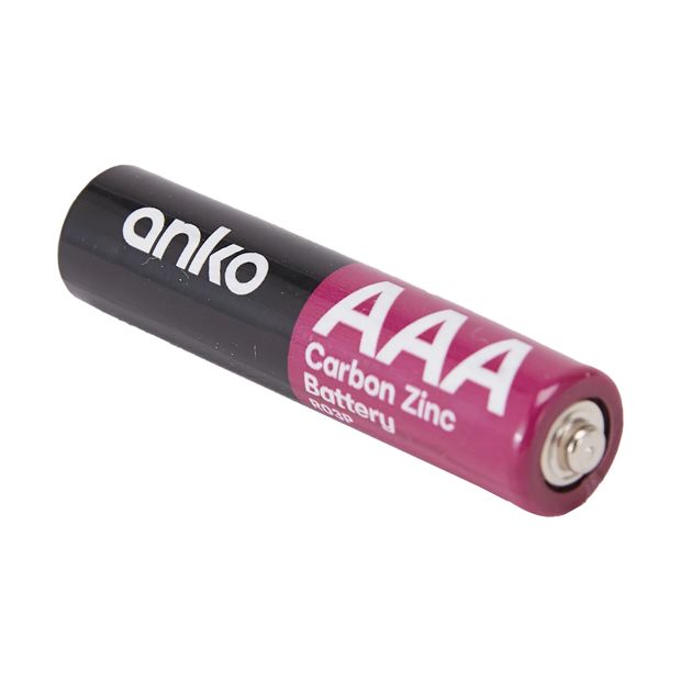 Carbon Zinc Batteries, AAA, 24 Pack - Anko