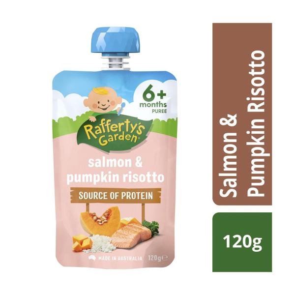 Salmon & Pumpkin Risotto Baby Food Pouch 6+ Months