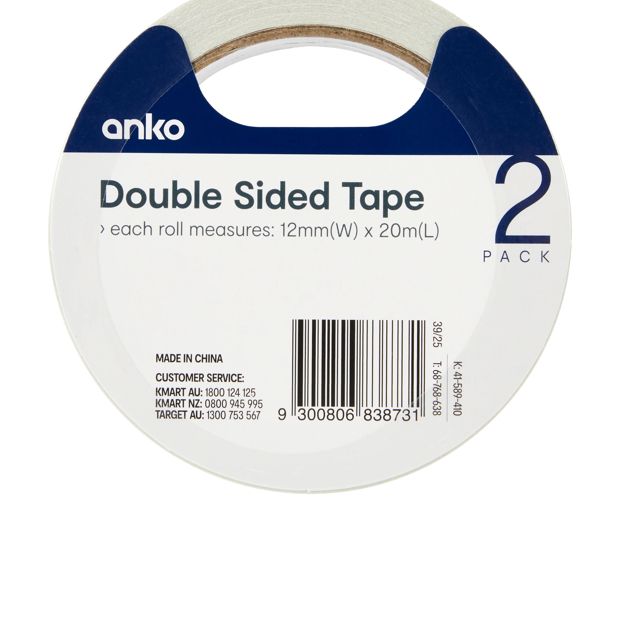 Double Sided Tape, 2 Pack - Anko