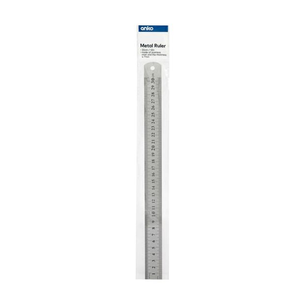30cm Metal Ruler