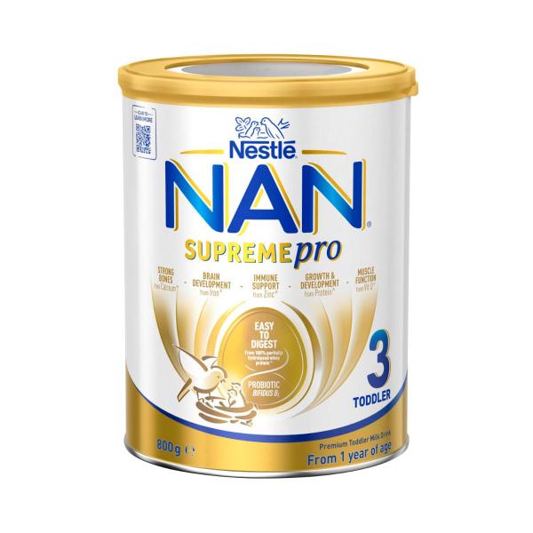 NESTLE NAN SUPREMEPRO 3 TODDLER MILK DRINK FROM 1 YEAR 800G