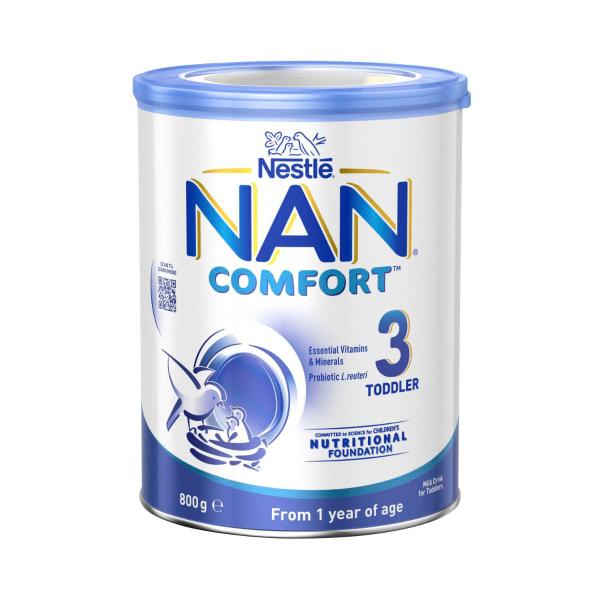 NESTLE NAN COMFORT 3 TODDLER MILK DRINK FROM 1 YEAR 800G