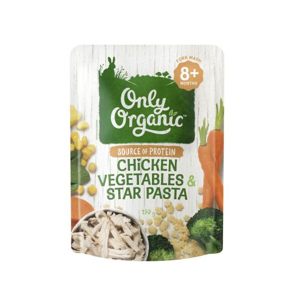 Chicken Vegetables And Star Pasta 8+ Months