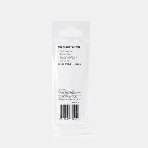 Plated Slant Tip Tweezers - OXX Cosmetics