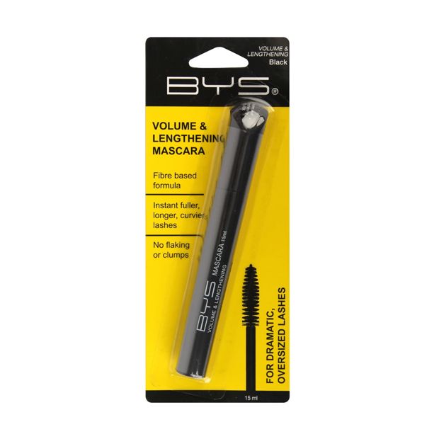 BYS Volume & Lengthening Mascara 15ml - Black