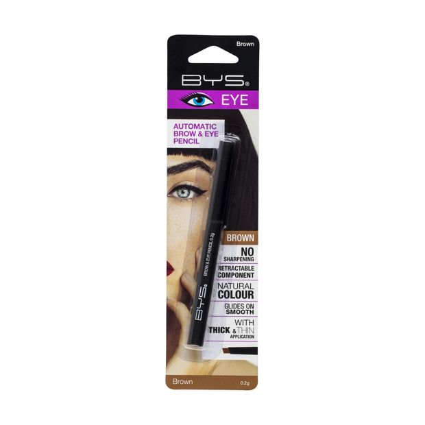 Automatic Brow & Eye Pencil, Brown - BYS