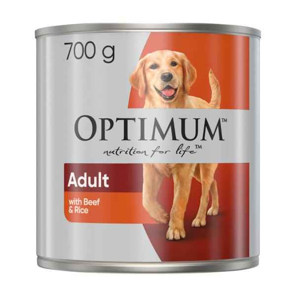 Adult Wet Dog Food with Beef & Rice Can
