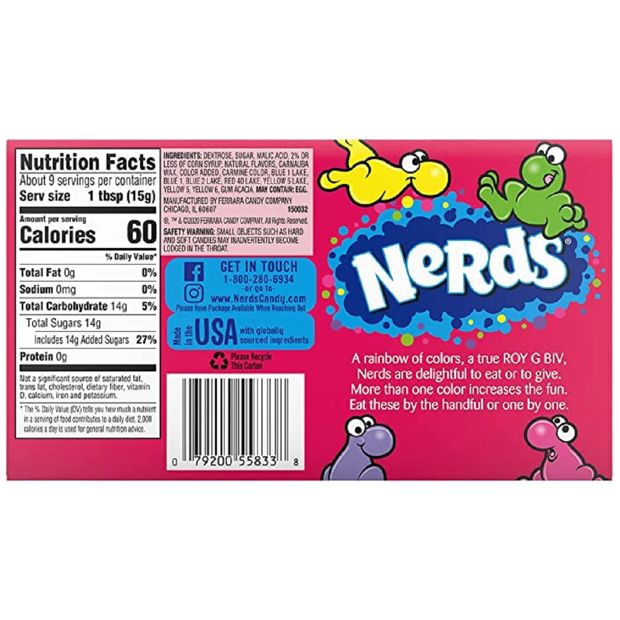 Rainbow Nerds - 141.7g