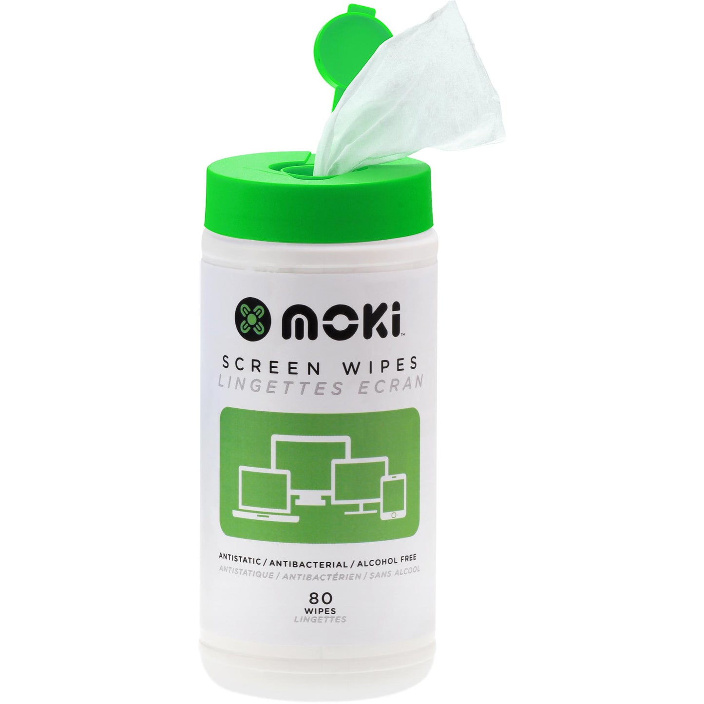 Moki Screen Wipes (80 Pack)