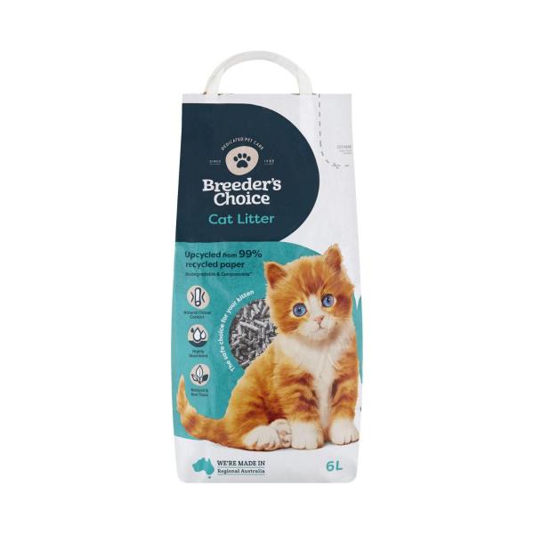 BREEDERS CHOICE CAT LITTER PAPER 6 LITRE
