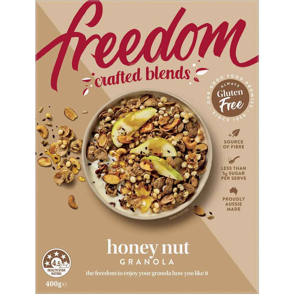 Freedom Honey Nut Granola 400g