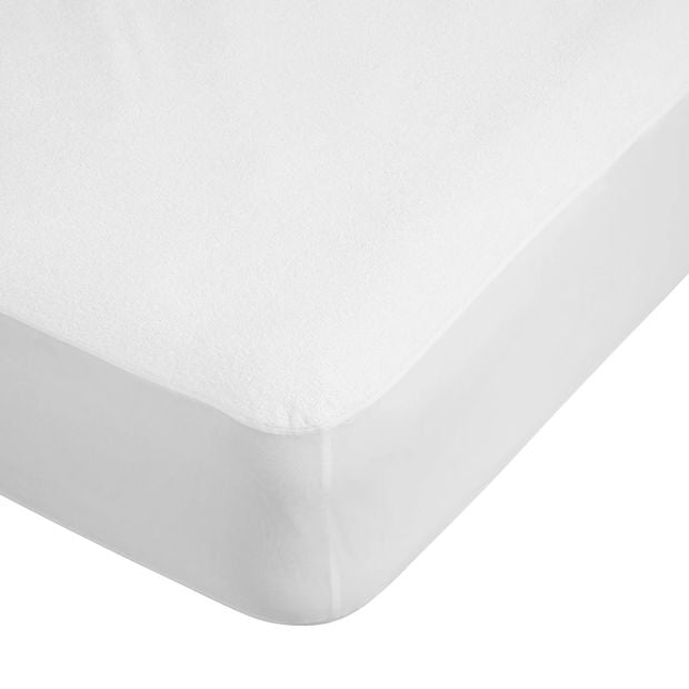 Waterproof Fitted Mattress Protector, Double Bed - Anko
