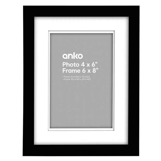 Photo Frame, 4" x 6" - Anko