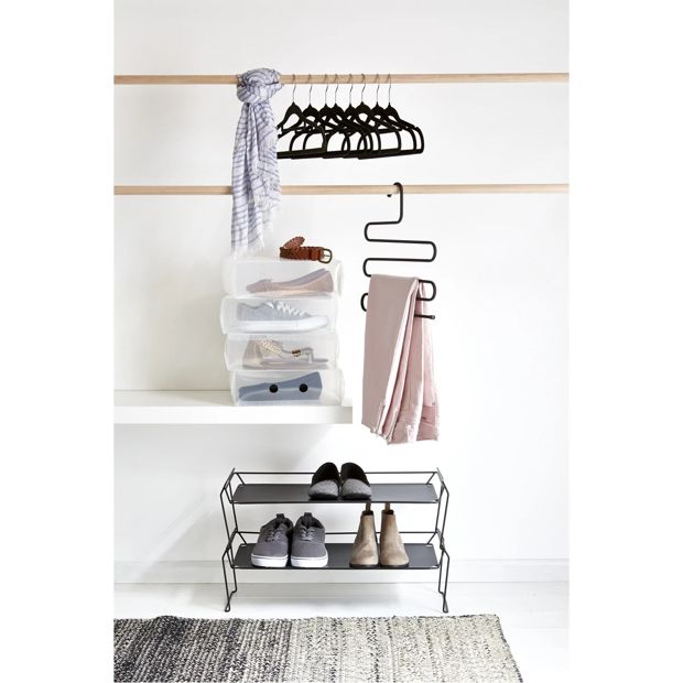 Flocked Hangers, Pack of 8 - Anko