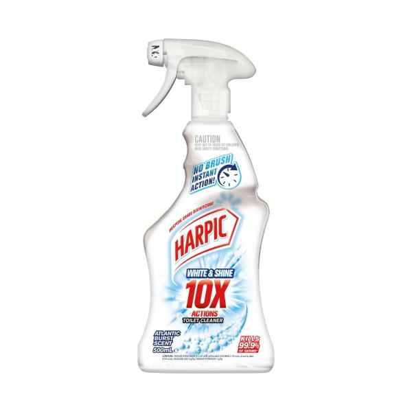 HARPIC WHITE & SHINE TOILET CLEANER SPRAY 500ML