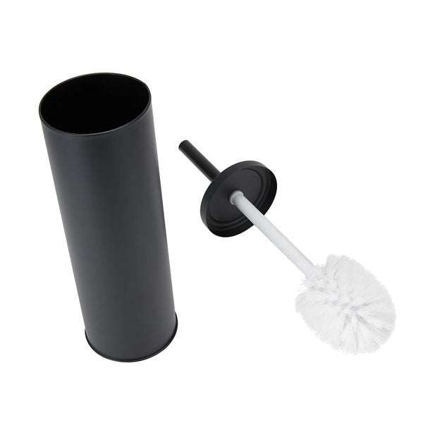Toilet Brush Set, Black - Anko