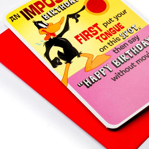 Hallmark Licensed Birthday Card - Daffy Duck