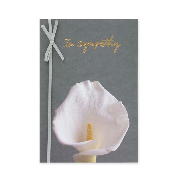 Connections from Hallmark Sympathy Card - Calla Lily