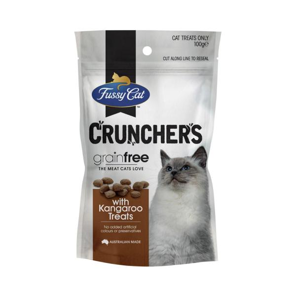 Grain Free Crunchers Adult Cat Treats With Kangaroo