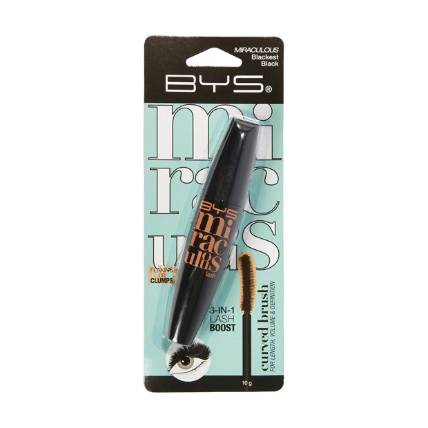 Miraculous Lash Mascara 10g, Blackest Black - BYS