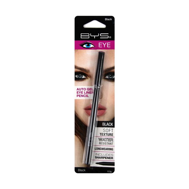Auto Gel Eyeliner Pencil, Black - BYS