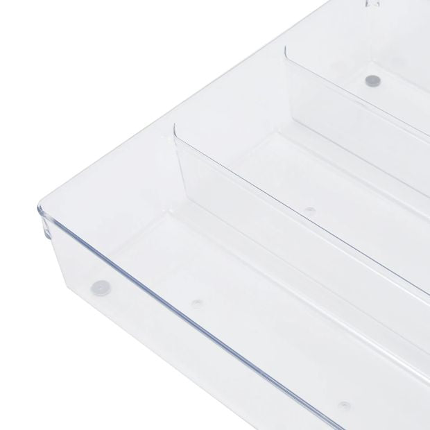 Clear Plastic Cutlery Tray for Drawer Organisation