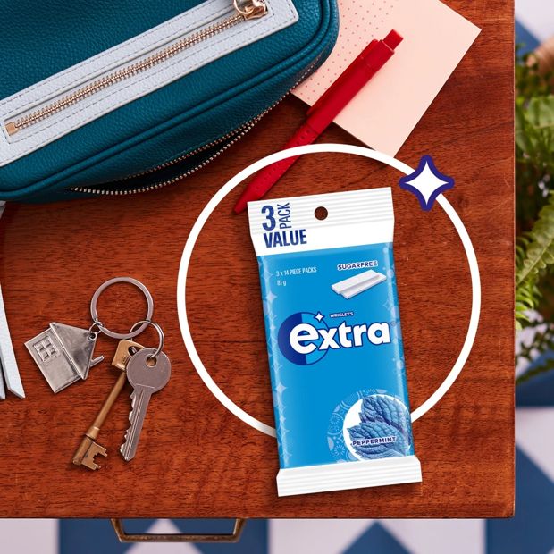 Wrigley's Extra Peppermint Chewing Gum - 3 Pack