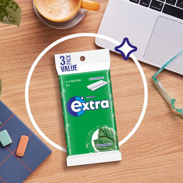 Wrigley's Extra Spearmint Chewing Gum - 3 Pack