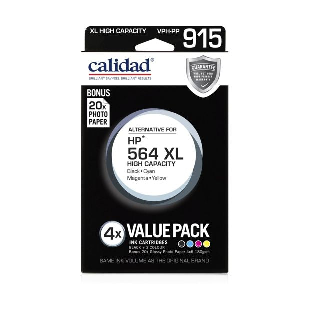 Calidad HP 564 XL Ink Cartridges - 4 Pack