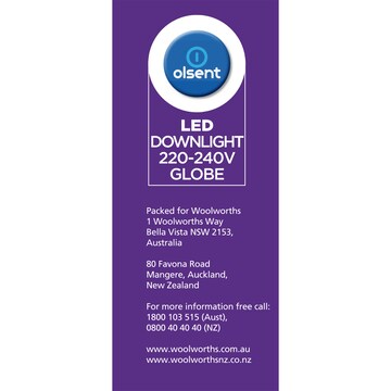 Olsent Led Gu10 6.0W 500Lm Warm White 4 pack