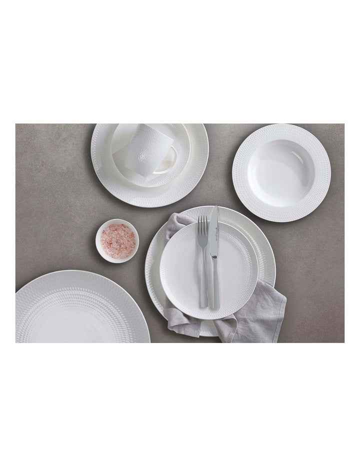 White Basics Diamonds Dinner Plate 27cm in White