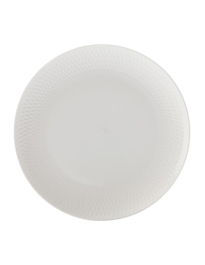 White Basics Diamonds Dinner Set 16 Piece in White