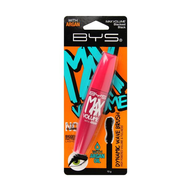 Max Volume Mascara 10g, Blackest Black - BYS