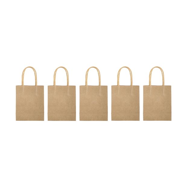 Kraft Loot Bags, 5 Pack - Anko