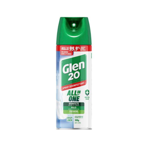 GLEN 20 DISINFECTANT SPRAY CRISP LINEN 300G