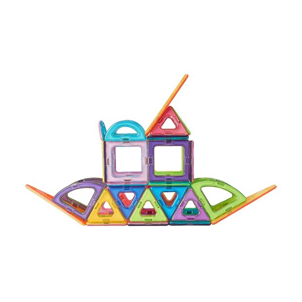 Magnetic Tiles 50 Piece Playset - Anko