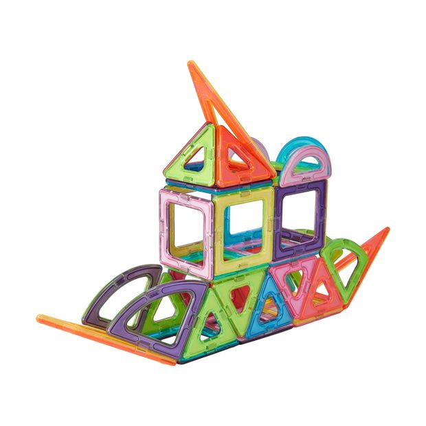 Magnetic Tiles 50 Piece Playset - Anko
