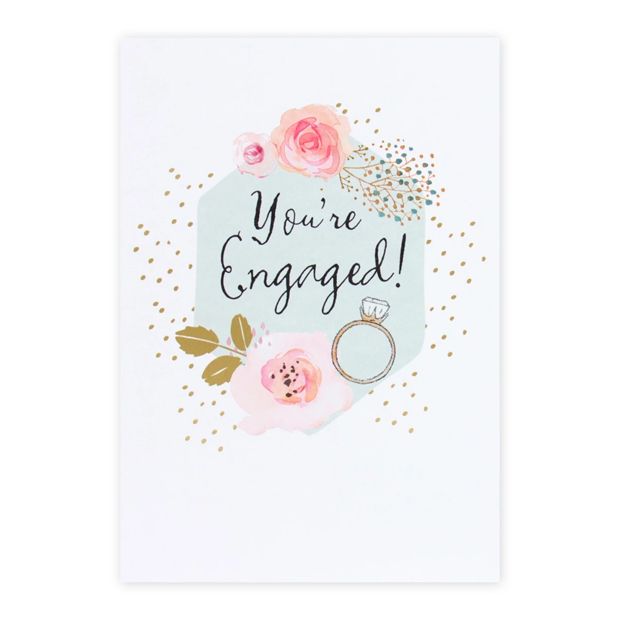 Connections from Hallmark Engagement Card - Stylish Roses