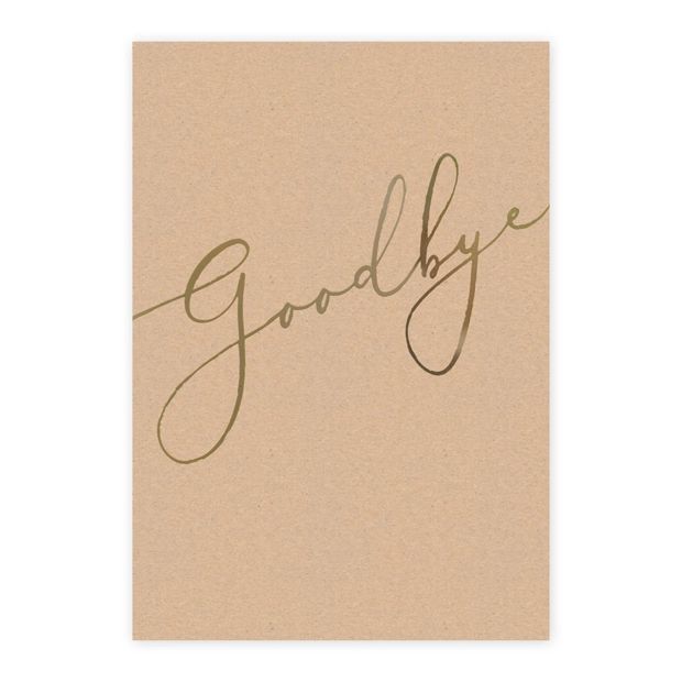 Hallmark Midi Colossal Goodbye Greeting Card - Gold Script