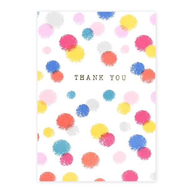 Hallmark Midi Colossal Thank You Greeting Card - Colourful Confetti
