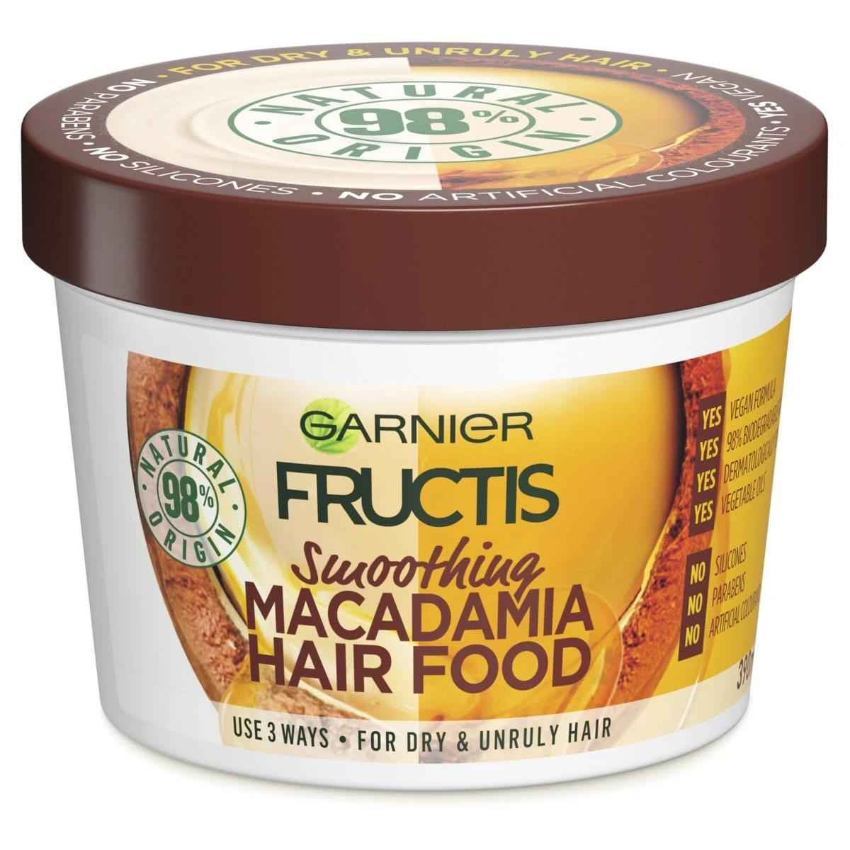 Garnier Fructis Smoothing Hair Food 390ml - Macadamia