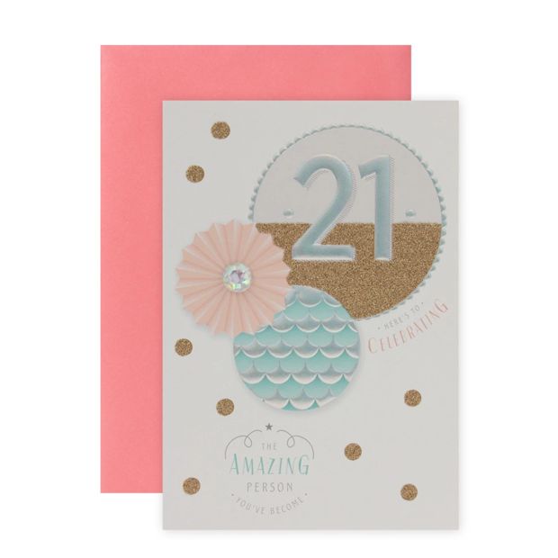 Connections from Hallmark 21st Birthday Card - Amazing Person