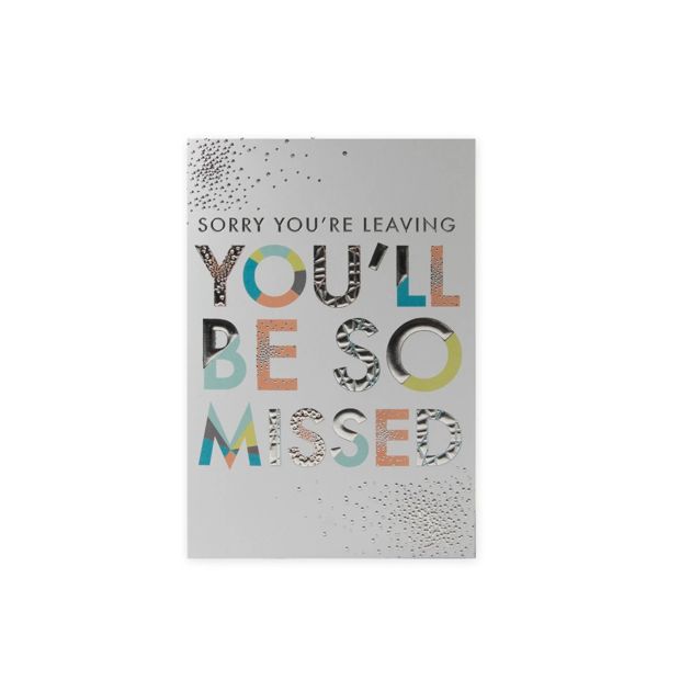 Connections from Hallmark Farewell Card - You'll Be Missed