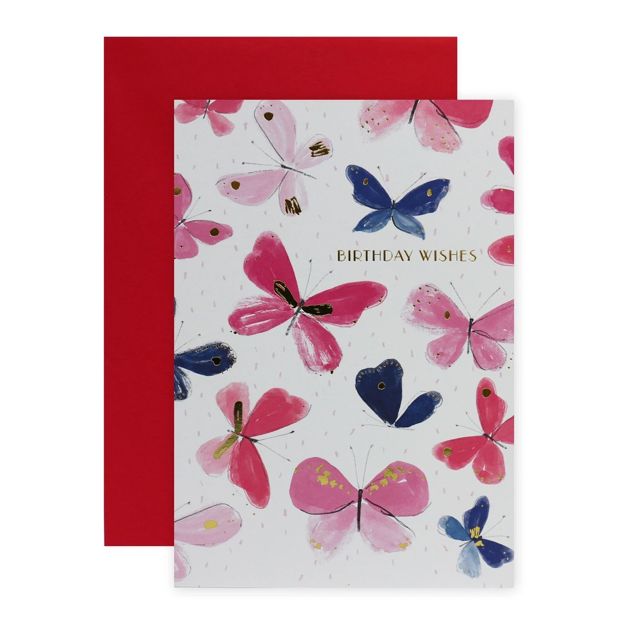 Connections from Hallmark Birthday Card - Butterfly Wishes