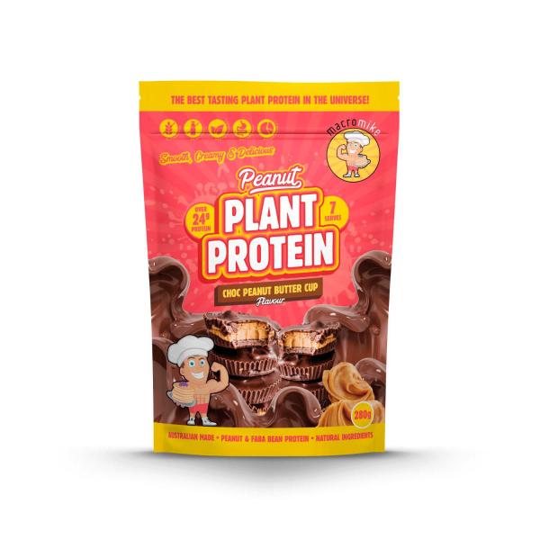 MACRO MIKE PEANUT PLANT PROTEIN POWDER CHOC PEANUT BUTTER CUP 280G