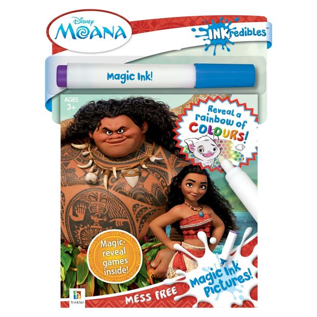 INKredibles Moana Magic Ink Pictures - Book